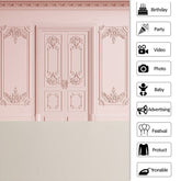 Einfach Rosa Themenorientiert Schön Tür Glücklich Geburtstag Hintergrund